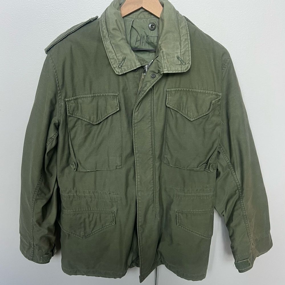Vintage US Army M65 Military Field Jacket Lined Authentic Military Issued Coat